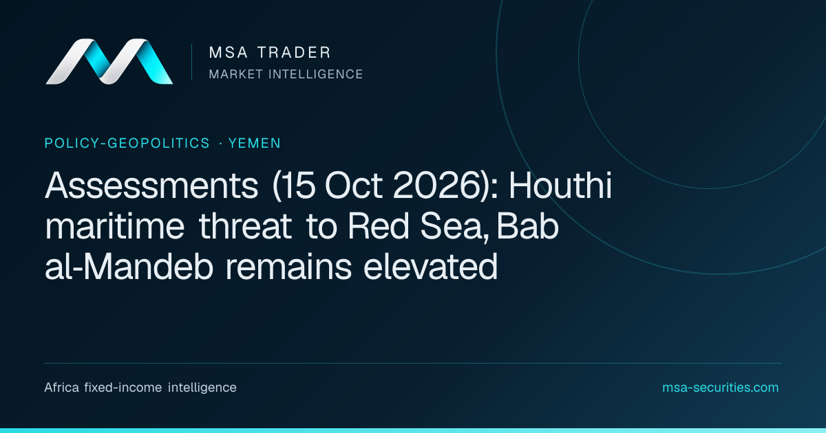 Assessments (15 Oct 2026): Houthi maritime threat to Red Sea, Bab al ...